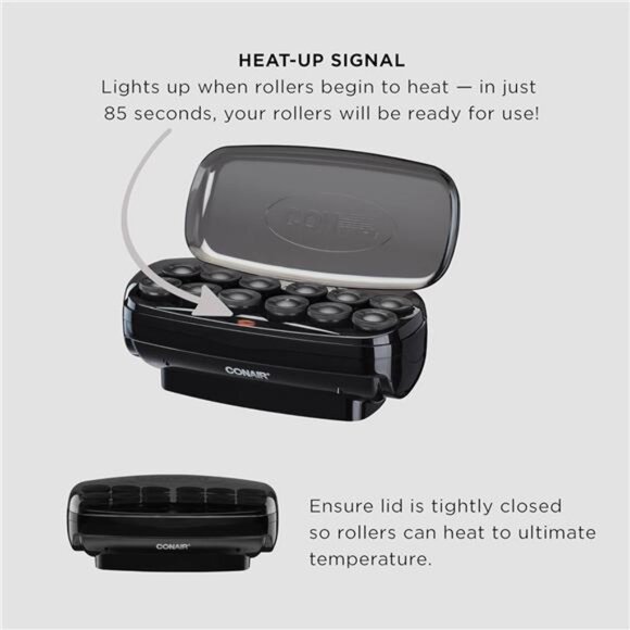 Ceramic Hot Rollers – 1 1/2-inch, Includes Clips, For All Hair Types - Picture 2 of 8